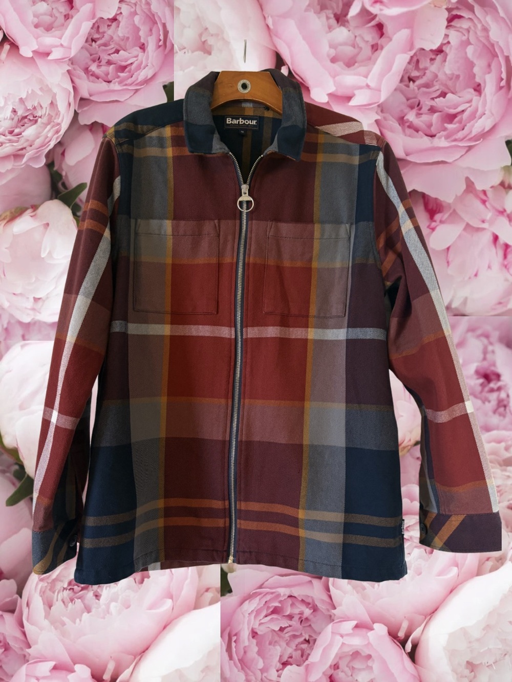 Barbour Men’s Lannich Overshirt Jacket Brackencroft Tartan 100% Cotton